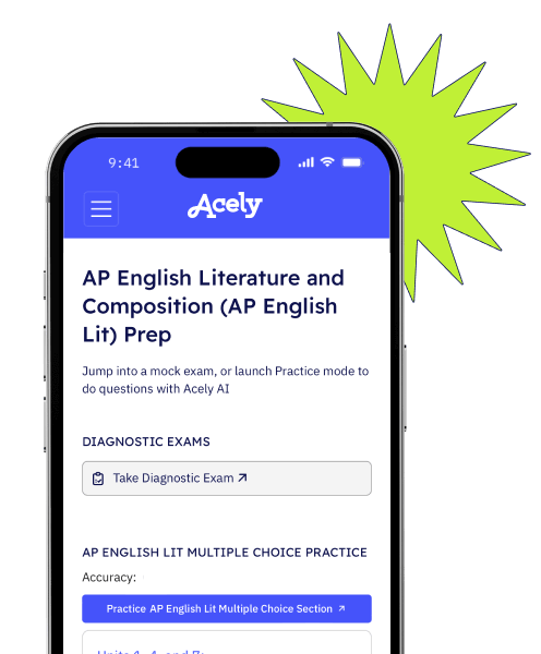 AP English Lit on phone