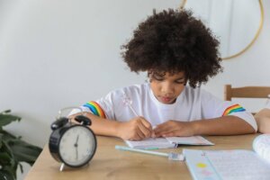 A girl is getting ready for the ACT using ACT last minute tips