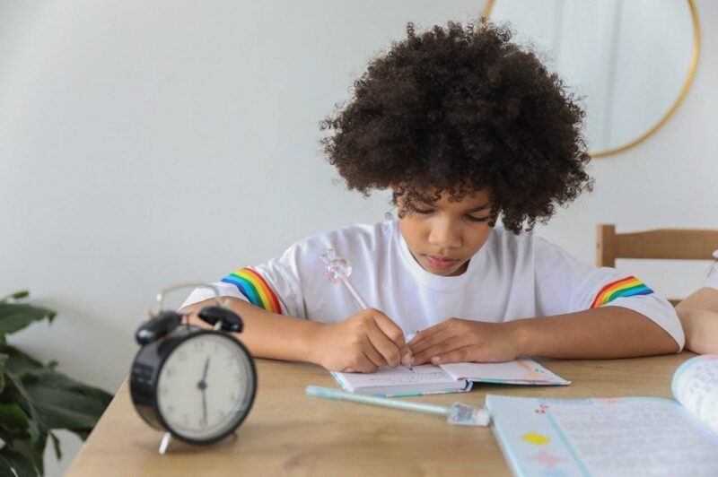 A girl is getting ready for the ACT using ACT last minute tips