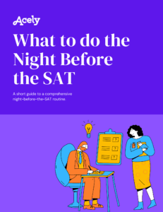 Thumbnail for What do do the night before the SAT PDF