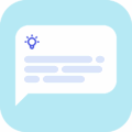 Chat bubble of a hint
